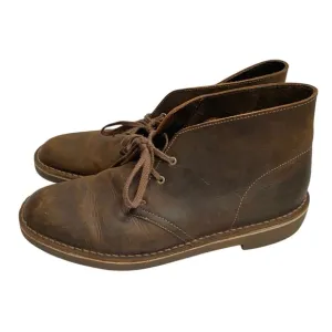 Clarks Desert Boot Evo Beeswax Leather size 9 Brown Lace Up Mens Shoe NO INSOLE