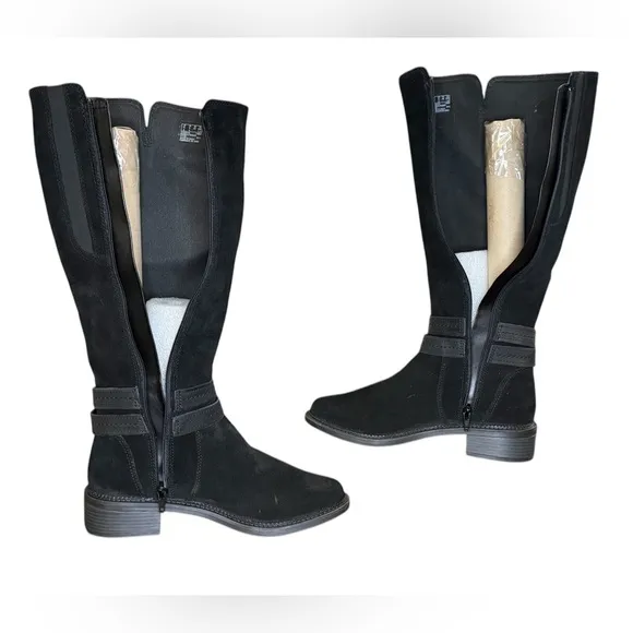 Clarks May Shine Black Knee High Boots Women’s Size 8 M