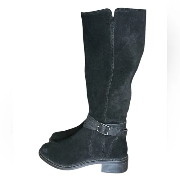 Clarks May Shine Black Knee High Boots Women’s Size 8 M