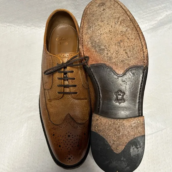 Clark’s Men's Brown Leather Dress Shoes wingtip