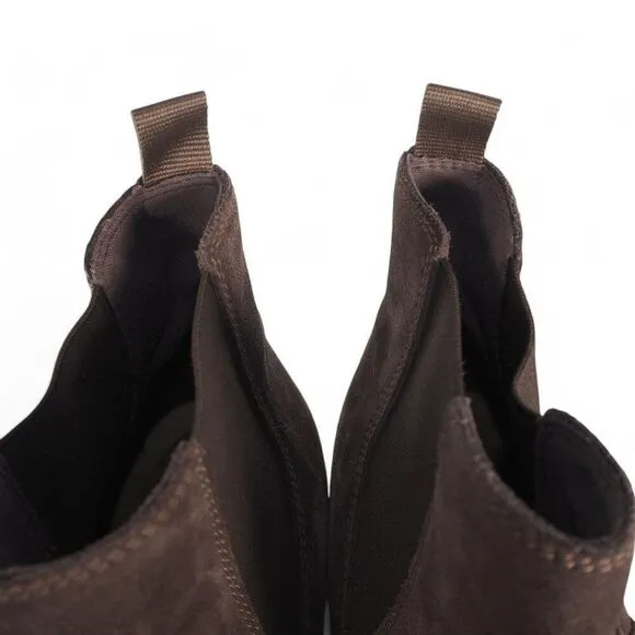 Clarks Paulson Up Suede Pull-on Chelsea Boots Brown Men's 13