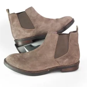 Clarks Paulson Up Suede Pull-on Chelsea Boots Brown Men's 13