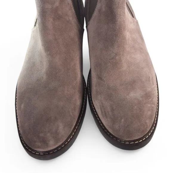 Clarks Paulson Up Suede Pull-on Chelsea Boots Brown Men's 13