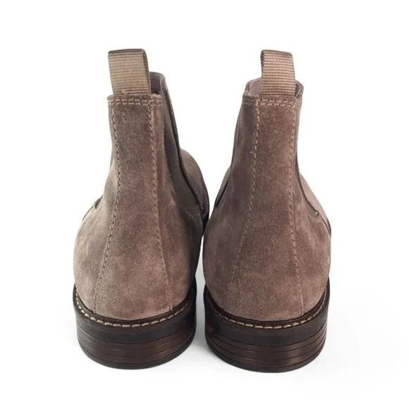 Clarks Paulson Up Suede Pull-on Chelsea Boots Brown Men's 13