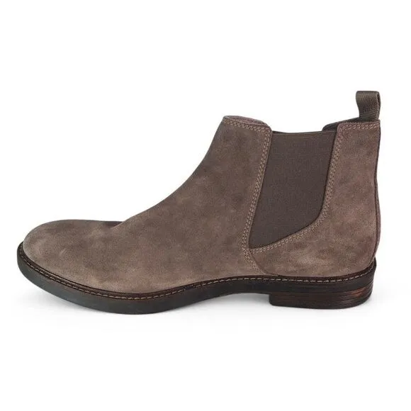 Clarks Paulson Up Suede Pull-on Chelsea Boots Brown Men's 13