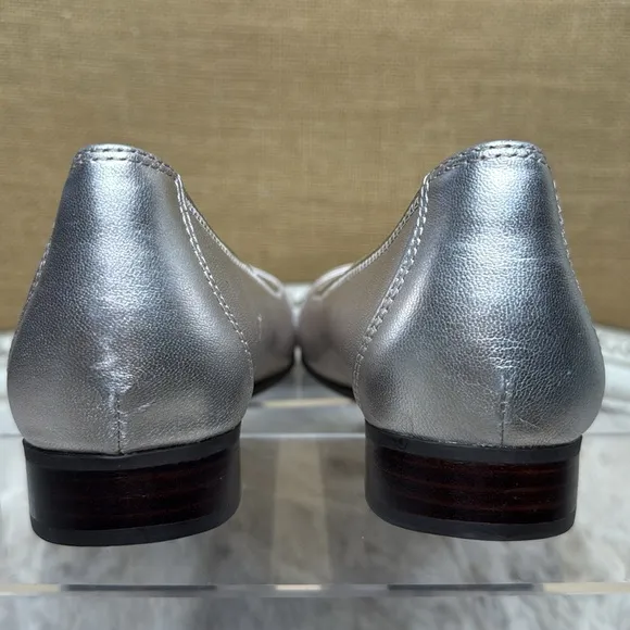Clarks | Un Blush Wish in Metallic Platinum Shoes, Size 9 NIB
