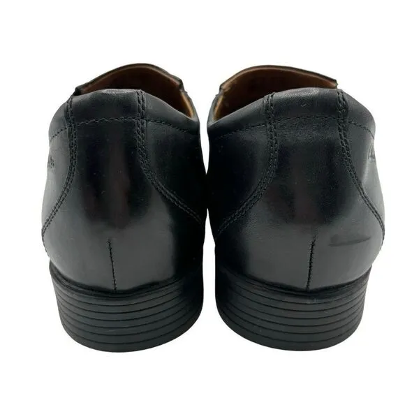 Clarks Whiddon Step Black Leather Loafer Men's 11 NWOT