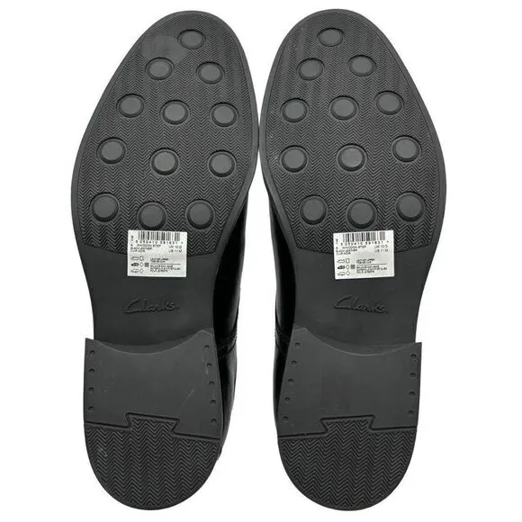 Clarks Whiddon Step Black Leather Loafer Men's 11 NWOT