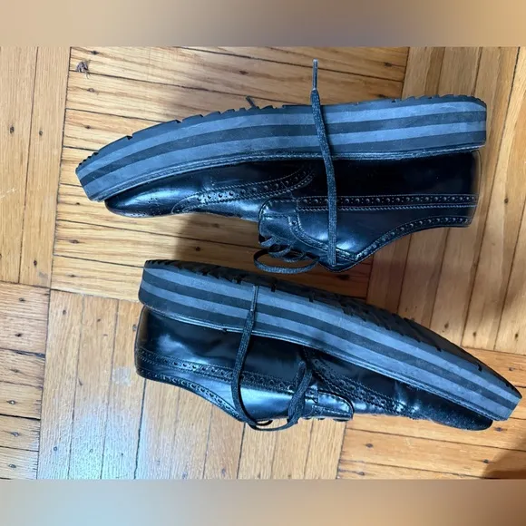 Classic Black Men's Prada platform Dress Shoes