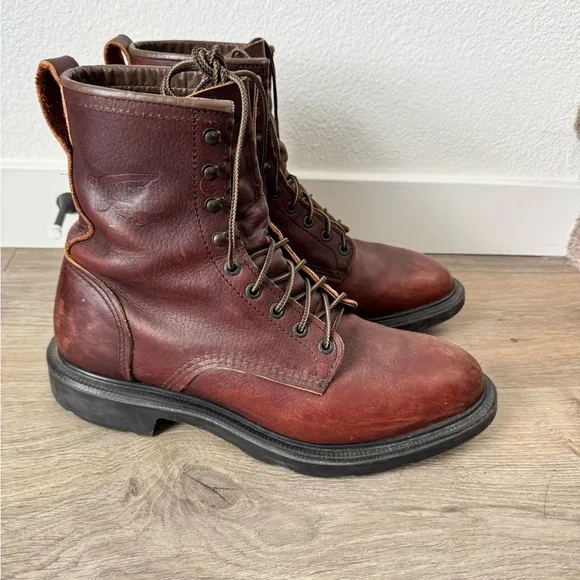 Classic Brown Leather Men's Red Wing Boots