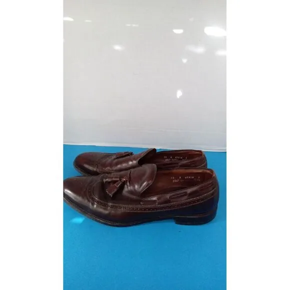 Classic Brown Leather Tassel Loafers Wingtip‎ Dress Shoes