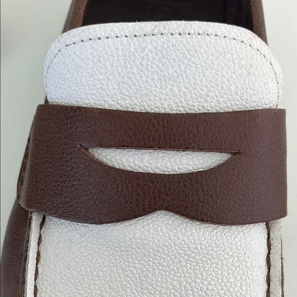 Classic style! Cole Haan Men's Brown and White Loafers