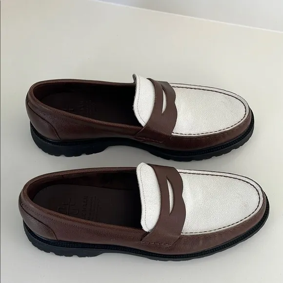 Classic style! Cole Haan Men's Brown and White Loafers