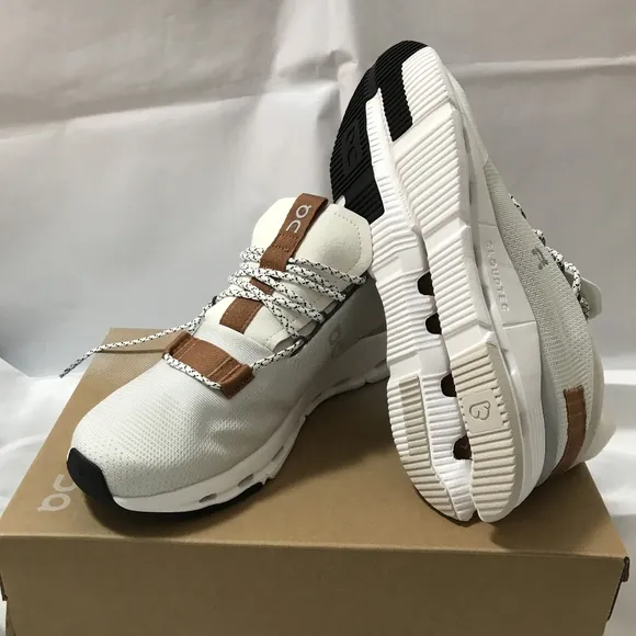 🏈👟Cloudnova Women Shoes White Pearl