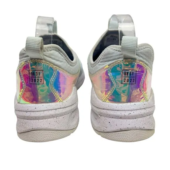 CLOVE Limited Edition Classic Light Blue Holographic Unisex Slip On Shoes