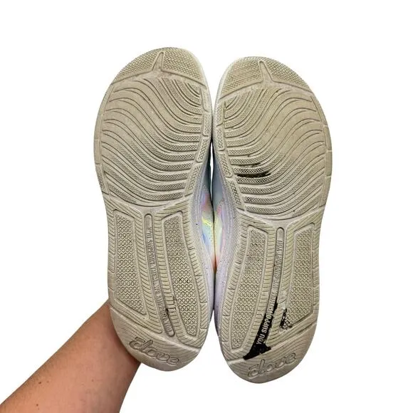 CLOVE Limited Edition Classic Light Blue Holographic Unisex Slip On Shoes