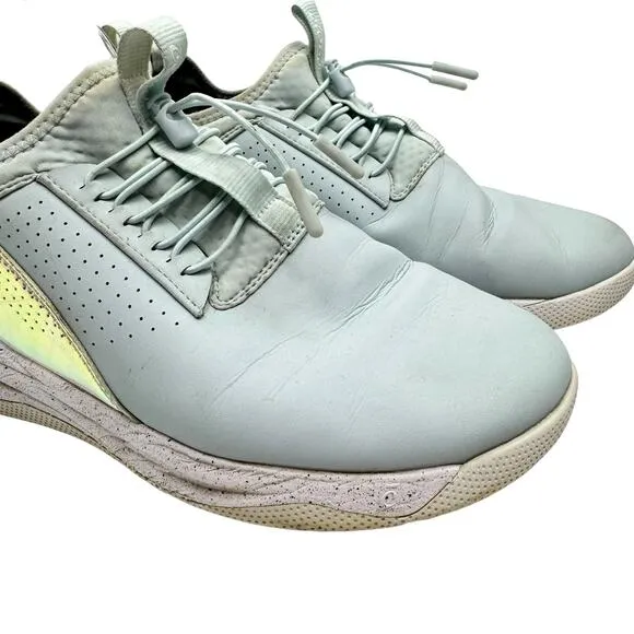 CLOVE Limited Edition Classic Light Blue Holographic Unisex Slip On Shoes