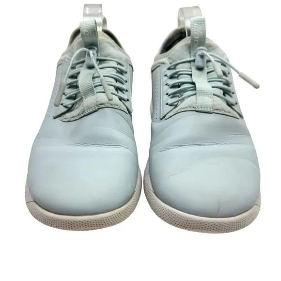 CLOVE Limited Edition Classic Light Blue Holographic Unisex Slip On Shoes