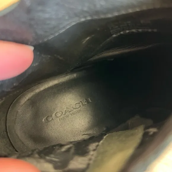 Coach Black Leather Boots