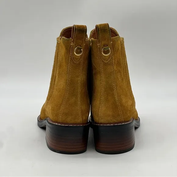 Coach Bowery Suede Chelsea Ankle Boots. Size 7