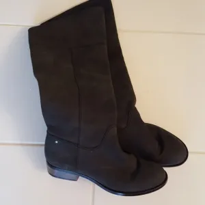 COACH Charcoal Gray Suede Boots EUC