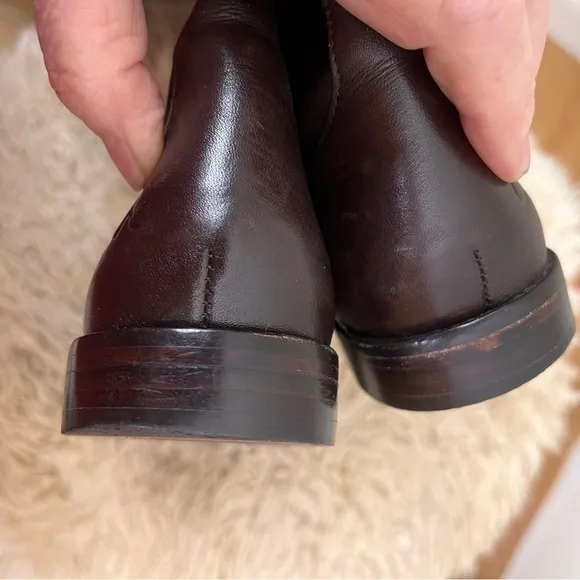 COACH CHEYENNE Over-the-Knee plush leather boots. Dark Brown. Size 6-½.