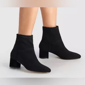 Coach Gracie Bootie G5355 Black Suede Ankle Boots 10