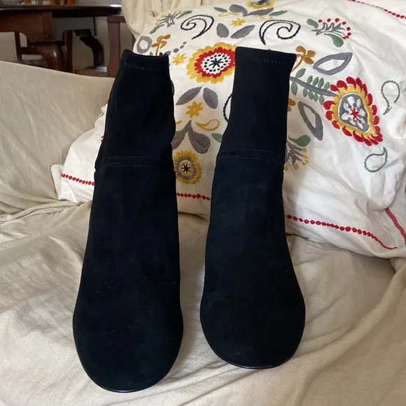 Coach Gracie Bootie G5355 Black Suede Ankle Boots 10