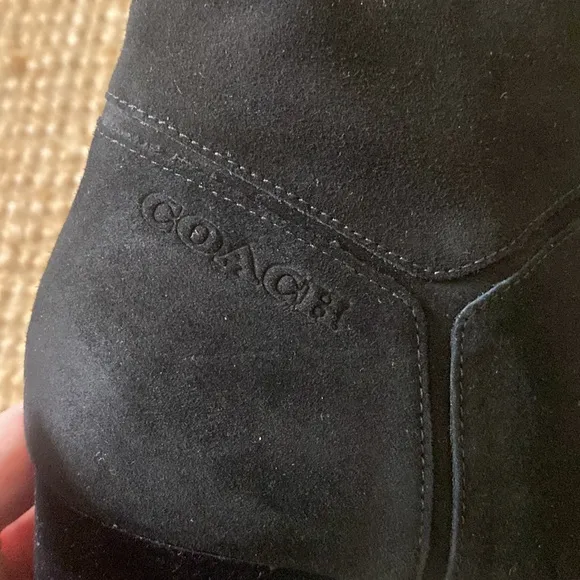 Coach Gracie Bootie G5355 Black Suede Ankle Boots 10