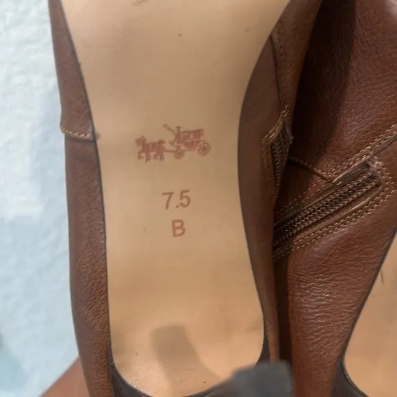 Coach healed boots size 7.5