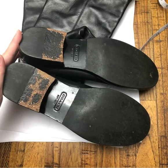 Coach knee high boots size 10