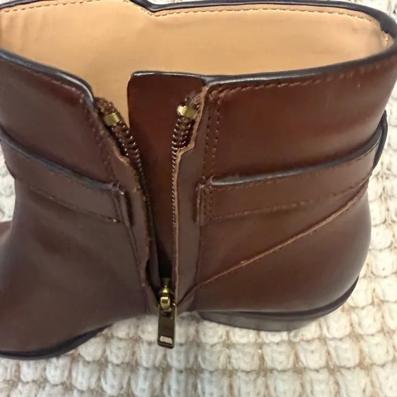 Coach Leather Ankle Booties DA002