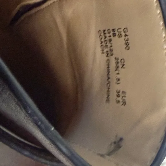 Coach Leather Ankle Booties DA002