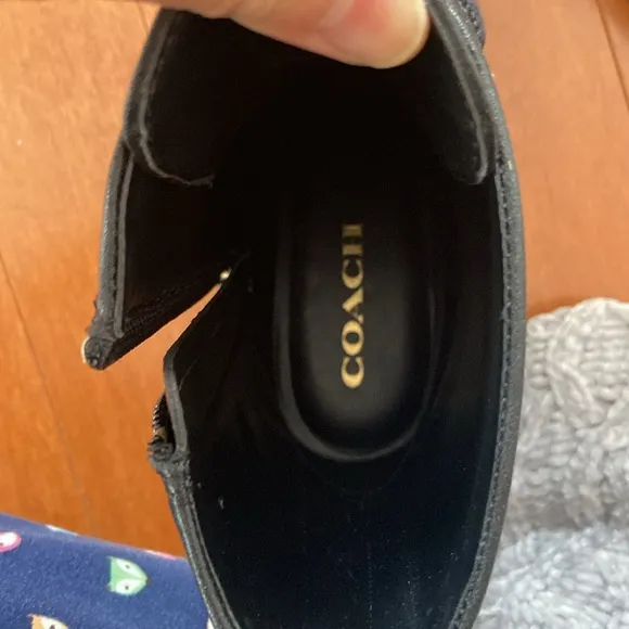 Coach leather boots. 7.5