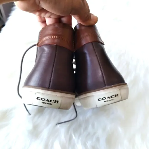 Coach Men Leather Brown shoes Size 8.5