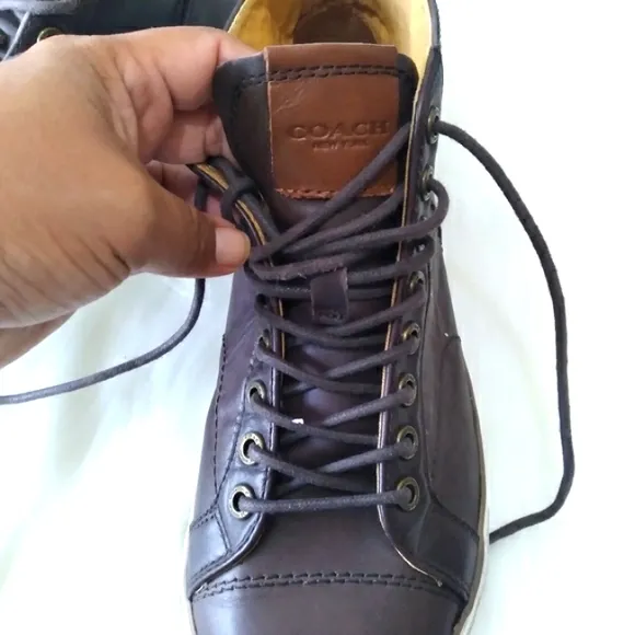 Coach Men Leather Brown shoes Size 8.5