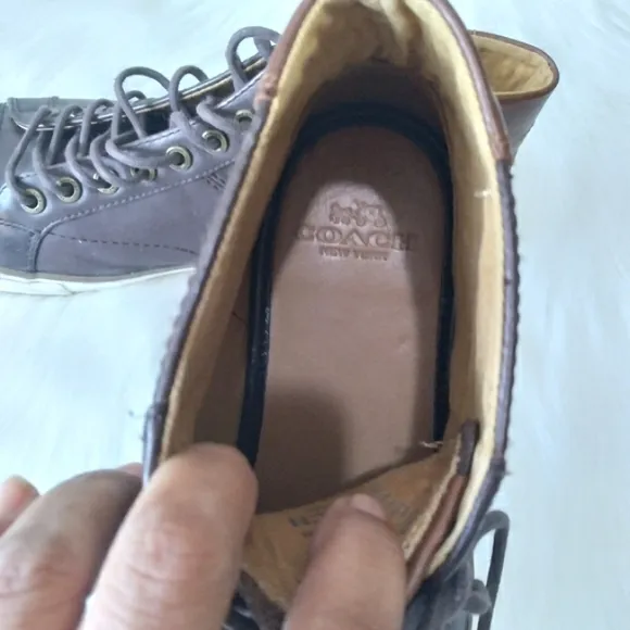 Coach Men Leather Brown shoes Size 8.5