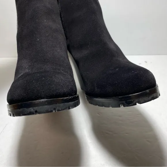 Coach Odelle Black Suede Chelsea Boots Women's Ankle Boots Size 7.5