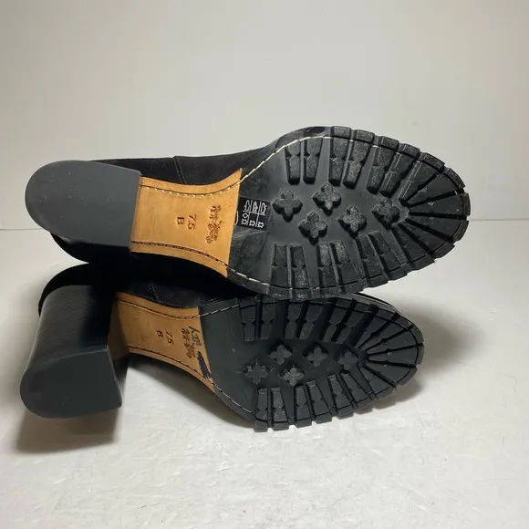 Coach Odelle Black Suede Chelsea Boots Women's Ankle Boots Size 7.5