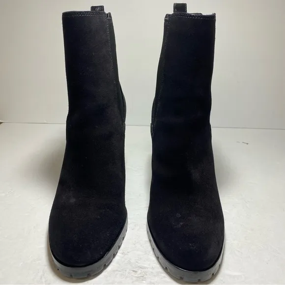 Coach Odelle Black Suede Chelsea Boots Women's Ankle Boots Size 7.5