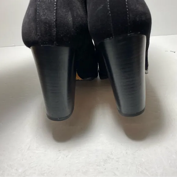 Coach Odelle Black Suede Chelsea Boots Women's Ankle Boots Size 7.5