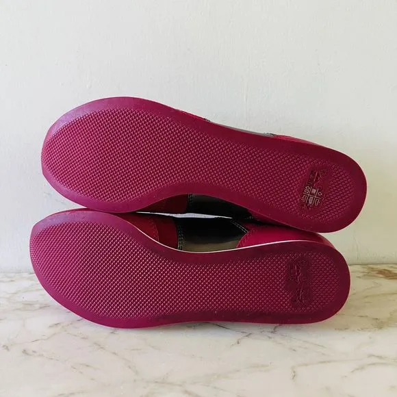 COACH Raylen Hot Pink Suede Low Top Lace Up Sneakers - US 9