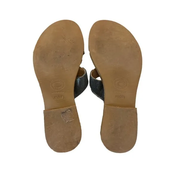 Cocobelle Aloha Slip On Open Toe Sandals Olive Green Women’s Shoes Size 8.5