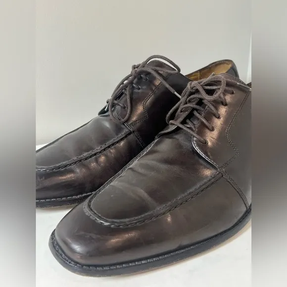 Cole Haan 11.5 Brown Derby Classic Dress Shoes Full Grain Leather Business