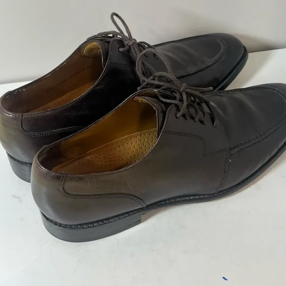 Cole Haan 11.5 Brown Derby Classic Dress Shoes Full Grain Leather Business
