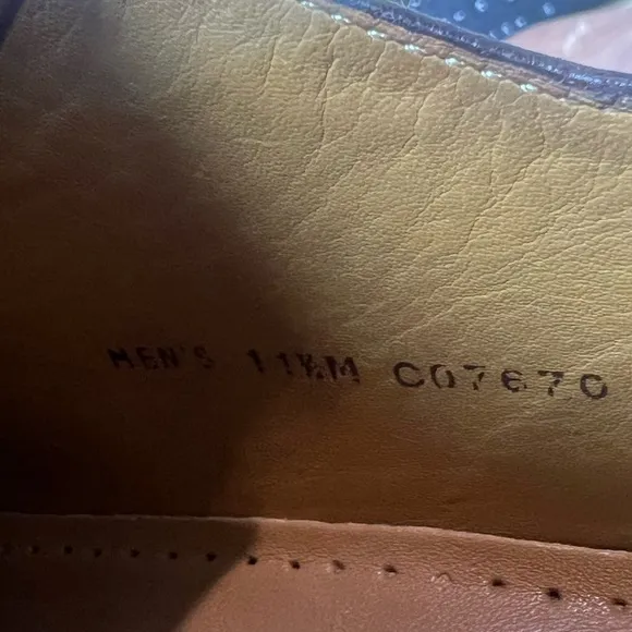 Cole Haan 11.5 Brown Derby Classic Dress Shoes Full Grain Leather Business