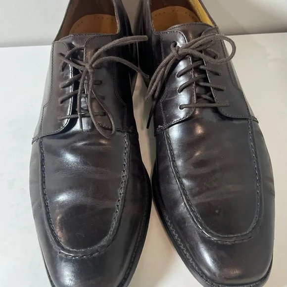 Cole Haan 11.5 Brown Derby Classic Dress Shoes Full Grain Leather Business