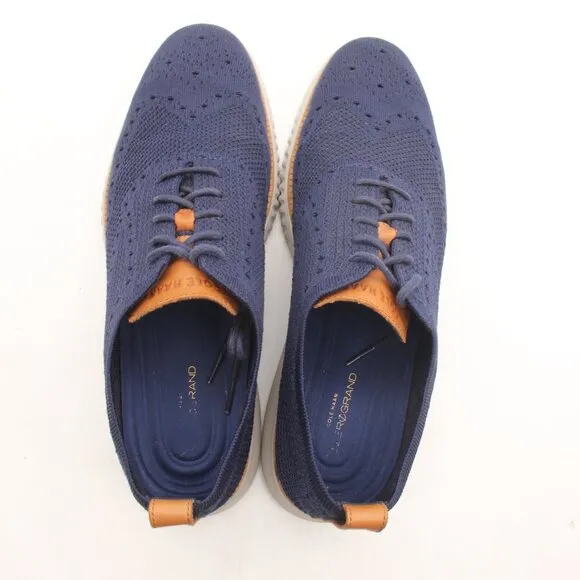 Cole Haan 2 Zerogrand Stitchlite Lace Up  Men's Size 11 Blue Casual Shoes C27569