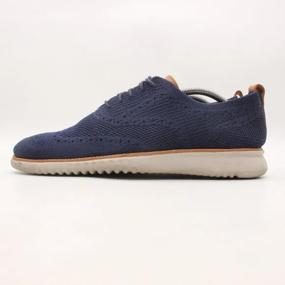 Cole Haan 2 Zerogrand Stitchlite Lace Up  Men's Size 11 Blue Casual Shoes C27569
