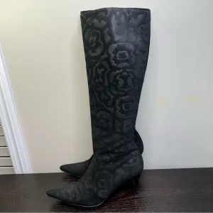 Cole Haan black leather and suede boots SZ. 9.5.  #016
